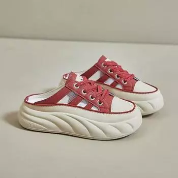 Белые туфли женские летние новые повседневные дышащие полые сандалии на толстой подошве 35 белый