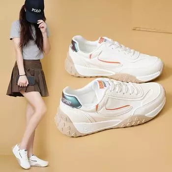 Белые туфли, женская обувь, универсальная повседневная обувь корейского образца, студенческая обувь 35