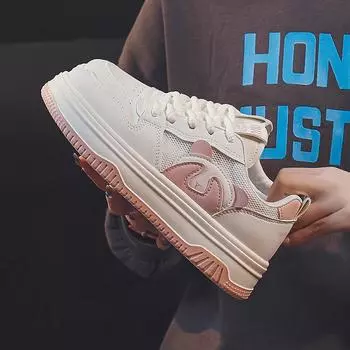 White Shoes Women s Shoes Spring and Summer New Versatile D Lites Platform Sneakers Casual Sneaker 35