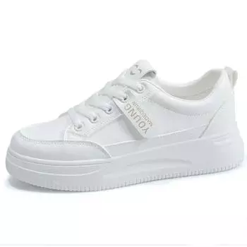 White Shoes Women s Shoes Summer Students Can Wear Flat Soles Spring and Autumn Popular Sport Zapatos Mujer Primavera Verano 35 серый