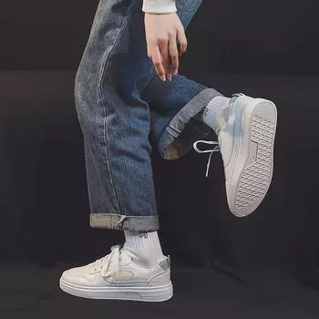 White Shoes Women s Spring Everyday Joker Board Shoes Student Casual Shoes Running Shoes Flat Pumps 35