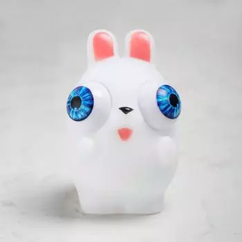White Small Bunny Stress Relief Toy Tpr Material Hand Brain Development Gift