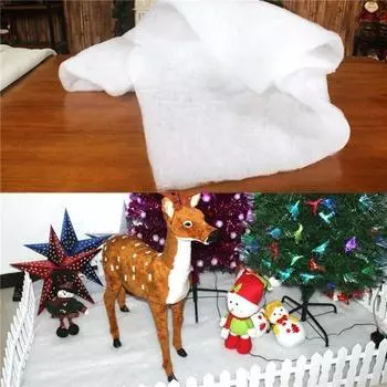 White Snow Blanket Party Winter Christmas Decoration New Year Cotton Fibre Decorations For Home белый