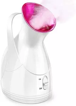 White Steamer Facial Nano Steam Facial Facial Steamer Facial Acrylonitrile Butadiene Styrene Nano Atomization Thermal Dry Hair Band Dry Burn PSE