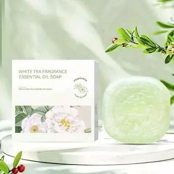 Белый чай Эфирное масло белого чая Мыло для ванны Мыло ручной работы Чистящее мыло Ароматизатор для ванны White tea