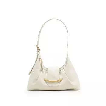 White Tiya Bag Women s 2025 New Summer Casual Shoulder Handbag Idle Style Commuting to Work Dumpling Bag White