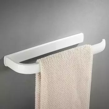 white Towel Hanger Wall Mounted Towel Rack Bathroom Brass Gold Towel Bar Rail accessories Retro design Shelf белый