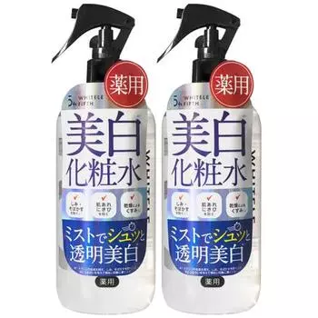 WHITELE FIFTH Отбеливающий лосьон-спрей 500 мл Большая емкость (Набор из 2) [Спрей-лосьон, который можно использовать на всем теле для предотвращения появления прыщей на спине и сыпи