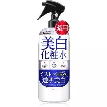 WHITELE FIFTH Отбеливающий лосьон-спрей, большая емкость 500 мл [Лосьон-спрей, который можно использовать на всем теле для предотвращения появления прыщей на спине и