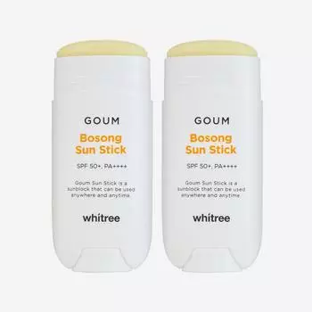 Whitely Goum Soft Sun Stick 24 г / Не содержащий масел, водостойкий солнцезащитный крем для отдыха и спорта, 2 упаковки, 2 упаковки