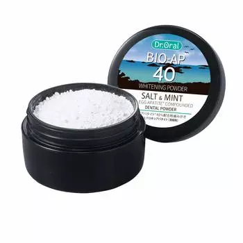 Whitening Powder Salt Mint Eggshell Apatite Toothpaste 25g Dr.Oral & 40% (x 1)