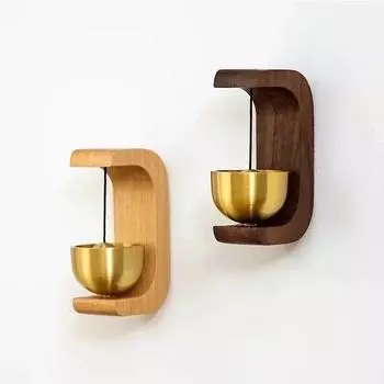 входной беспроводной дверной звонок, колокольчик лавочника, ветровой колокольчик, дверной звонок, деревянные часы, напоминание для дома, маленький колокольчик, украшения 1pc color A