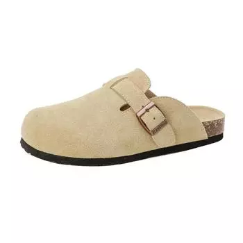 Whole cowhide~ retro soft bottom bag head half drag thick bottom one pedal flat bottom female 35