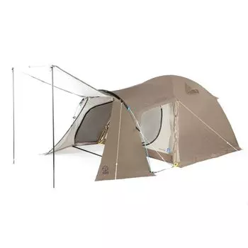 Палатка Whole Earth Tent для кемпинга на 3-4 человека EARTH DOME 240 SC Earth Dome WE2KDA05 DGRY с защитой от насекомых (Темно-серый/FF) темно-серого