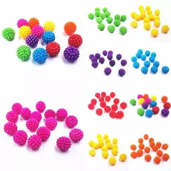 Оптовая продажа 10 шт. 14 мм подвеска радуга бусины Bayberry свободные бусины ожерелье браслет ювелирные изделия имитация жемчуга акриловые бусины ABS