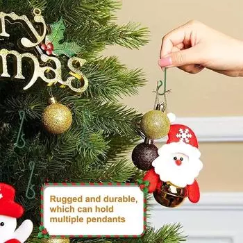 Wholesale 4cm Mini Hooks For Christmas Ornament S-Shape Hanging Hook Xmas Tree Balls Pendant Decorations Navidad New Year Party