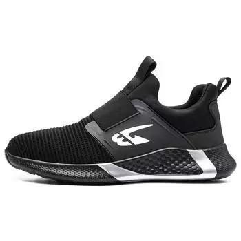 Wholesale Comfortable Safety Shoes for Mens Breathable Shoes Anti-slip Steel Toe Outdoor Working Safety Shoes 40 чёрный