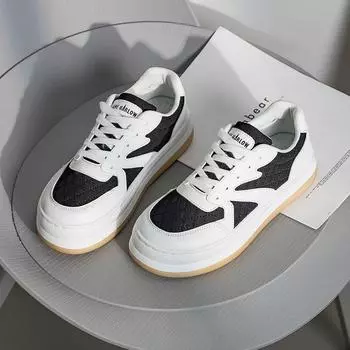 Оптовая продажа волос белые туфли студентки новые повседневные туфли на платформе Ins модные универсальные туфли на плоской подошве 35