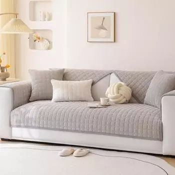 Wholesale sofa cushion autumn and winter new anti-cat claw corduroy thickened non-slip cover cover straight row seat cushion 70*70cm