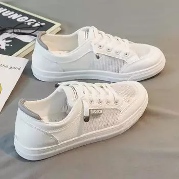 Wholesale Summer Student Casual All-match Women s Shoes Breathable White Shoes Women s Casual Flat Shoes 37