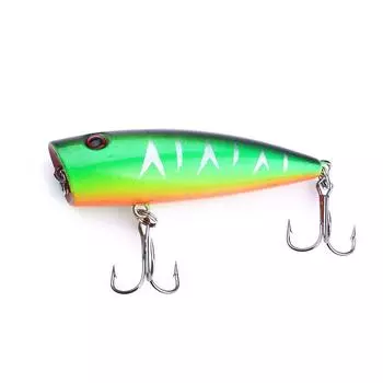 Whopper Plopper 7 см 9 г TopWater Popper Рыболовная приманка Жесткая наживка Воблеры Вращающиеся рыболовные снасти с мягким хвостом Рыболовные снасти