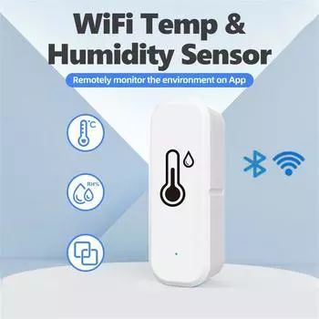 Wi-Fi Bluetooth Датчик температуры и влажности Детектор беспроводной датчик температуры и влажности в помещении One Size