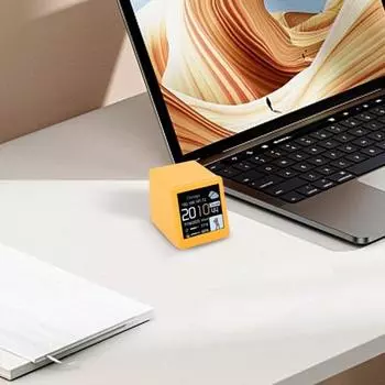 Wi-Fi цифровые часы DIY программирование Большой экран Не требуется батарея Простота в эксплуатации чёрный