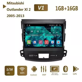 Wi-Fi GPS стерео для Mitsubishi Outlander Xl 2 для Citroen C-Crosser для Peugeot 4007 2005-2013 Android Auto 2din 1 + 16 ГБ A