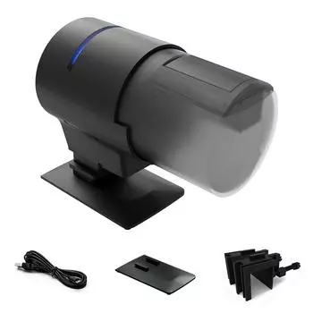 Wi-Fi интеллектуальная автоматическая кормушка для аквариума, кормушка для золотых рыбок, 210 мл, большая емкость, кормушка для рыб, управление через приложение для мобильного телефона