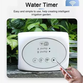 Wi-Fi Садовый таймер воды Управление через приложение для мобильного телефона Сад Автоматическое устройство для полива Балкон 10m разноцветный