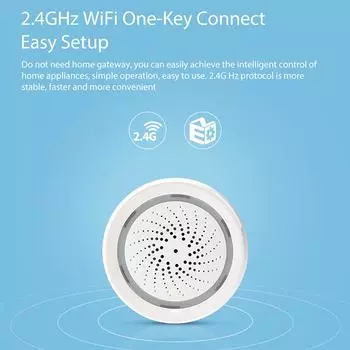 Wi-Fi сирена датчик сигнализации умная сирена система домашней безопасности Tuya Smart Life приложение совместимо с Alexa Home голосовое управление белый