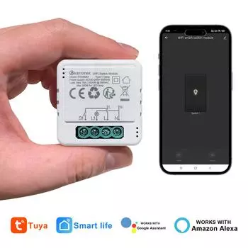 Wi-Fi Smart Switch Module Tuya Smart Life APP Пульт дистанционного управления Беспроводной переключатель Голосовое управление Alexa Google 1/2 Gang для Light