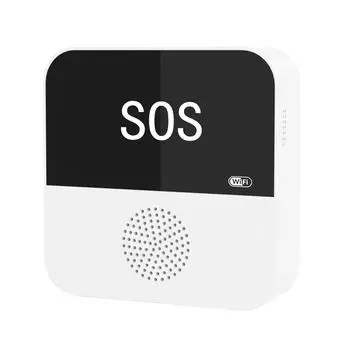 Wi-Fi Tuya Smart Wireless Caregiver Pager Кнопка экстренной помощи Пейджеры для сиделок Приложение «Кнопка оповещения для пожилых людей» черный белый