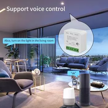 Wi-Fi умный выключатель для освещения Tuya умный дом Alexa Google Alice пульт дистанционного голосового управления 2-сторонний Wi-Fi реле выключатель DIY 16/20A 110-220V