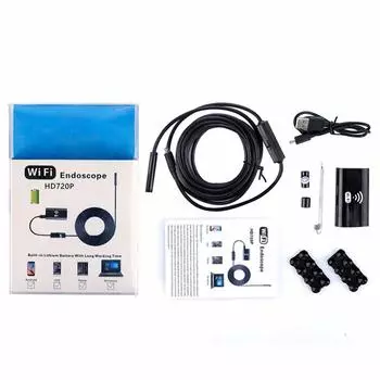 Wi-Fi USB-эндоскопическая камера Водонепроницаемая камера для осмотра жесткого кабеля IOS Эндоскоп 1M