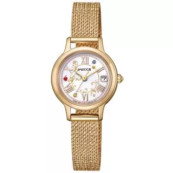 Wicca Solar Tech Водонепроницаемая коллекция Disney Специальная модель Золото [Citizen] Белоснежка KH4-921-21 Женская