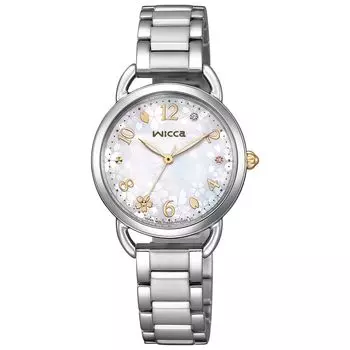 Wicca Solar Tech водонепроницаемый розовый сменный ремешок 2way Silver Sakura Limited Model [Citizen] KP6-014-21 женский розовый