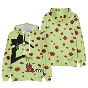 Wicked Anime Hoodie Tie Dye Hoodie Streetwear Hooded Sweatshirt Men Women Cosplay Sports XS