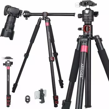 вид лифт низкий центр свободной шаровой головки идеально подходит для 160 алюминиевый переменный 4 рычага блокировки горизонтальная ось центр для SLR DSLR видеокамера с высоты птичьего полета, чёрный