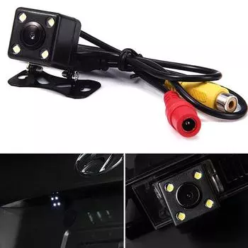 Wide Angle Car Rearview Camera Rear View Video Vehicle Camera Backup Reverse Camera 4/8/12 LED Night Vision Parking Camera