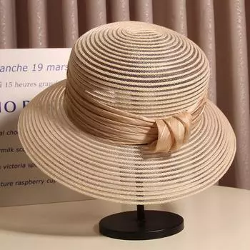 Wide Brim Sun Hat - Breathable Mesh Foldable, UV Protection, Travel Beach Bucket Hat for Women - Perfect for Outdoor Activities M (56-58cm) adjustable