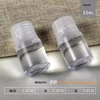Wide Mouth 15ML Plastic Bottle Food Grade Polypropylene Storage Container Leakproof Reagent Bottle Autoclavable