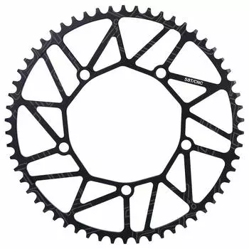 Wide Narrow Chainring Bicycle Chainwheel Bicycle Chainring 130BCD Bicycle Single Speed Chainring Bicycle Road Bike Mountain 50/52/54/56/58T (58T)