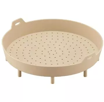 Wide silicone steamer for easy and delicious steaming with a wide base that can be used in a frying pan or in the microwave [Cogit]