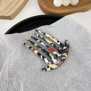 Wide Teeth Acetate Hair Combs Traveling Anti-static Massage Hair Brush Salon Styling Fashion Plate Hair Comb Girls Gifts