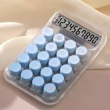 Widescreen Transparent Electronic Calculator Portable Digital Calculator Accounting