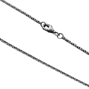 Width Spiral Silver Chain Smoked c0019 45cm [Cenote] 1.5mm [Silver Accessory]