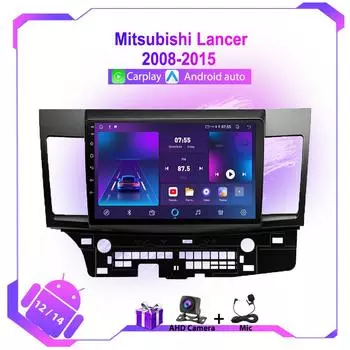 WIFI 4G автомобильное радио для Mitsubishi Lancer 2008-2015 IPS мультимедийный видеоплеер Android Auto Stereo GPS навигация Авторадио