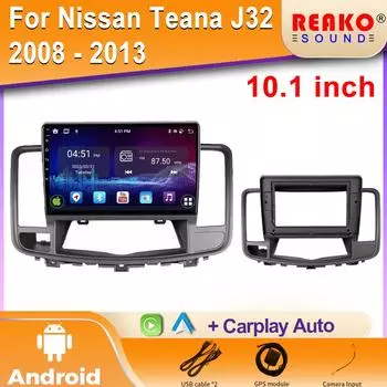 WIFI для Nissan Teana J32 2008 - 2013 Мультимедиа Android Car Radio GPS Навигация Видео Автомагнитола Навигация Стерео 2din DVD 4 core 1GB+32GB carplay