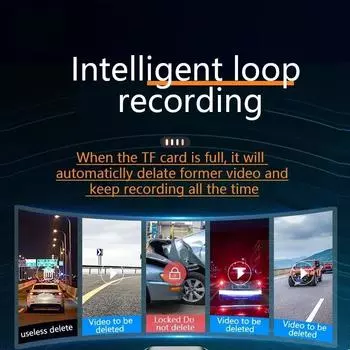 WIFI DVR Recorder Dashcam 1440P Dash Car Dash Cam Camera Dual Lens Встроенный G-Sensor Loop Recording Parking Monitoring New None